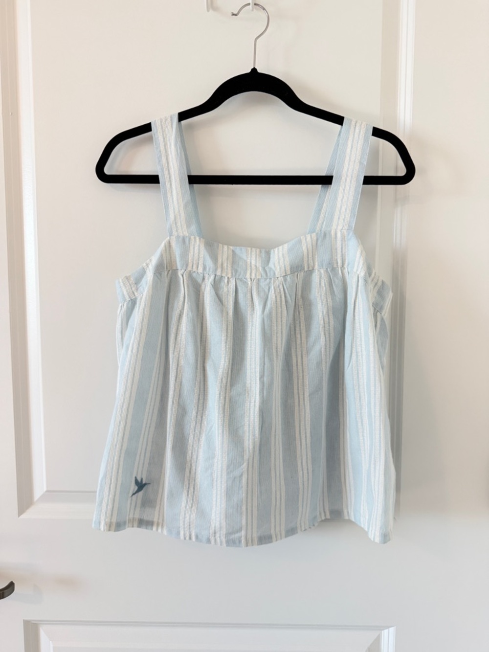 Calypso St. Barth Blue Striped Cotton Tank - NWOT Size Small